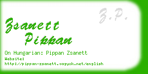 zsanett pippan business card